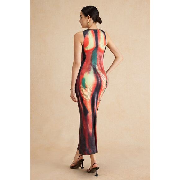 Micas abstract Print Tank Midid Dress NWT medium - Picture 6 of 8